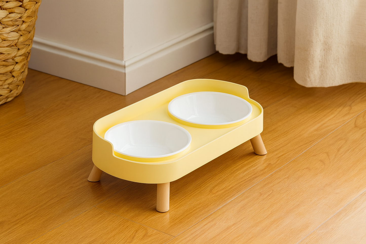 Gamelle Chien Chat Double Bol Inox Colorée