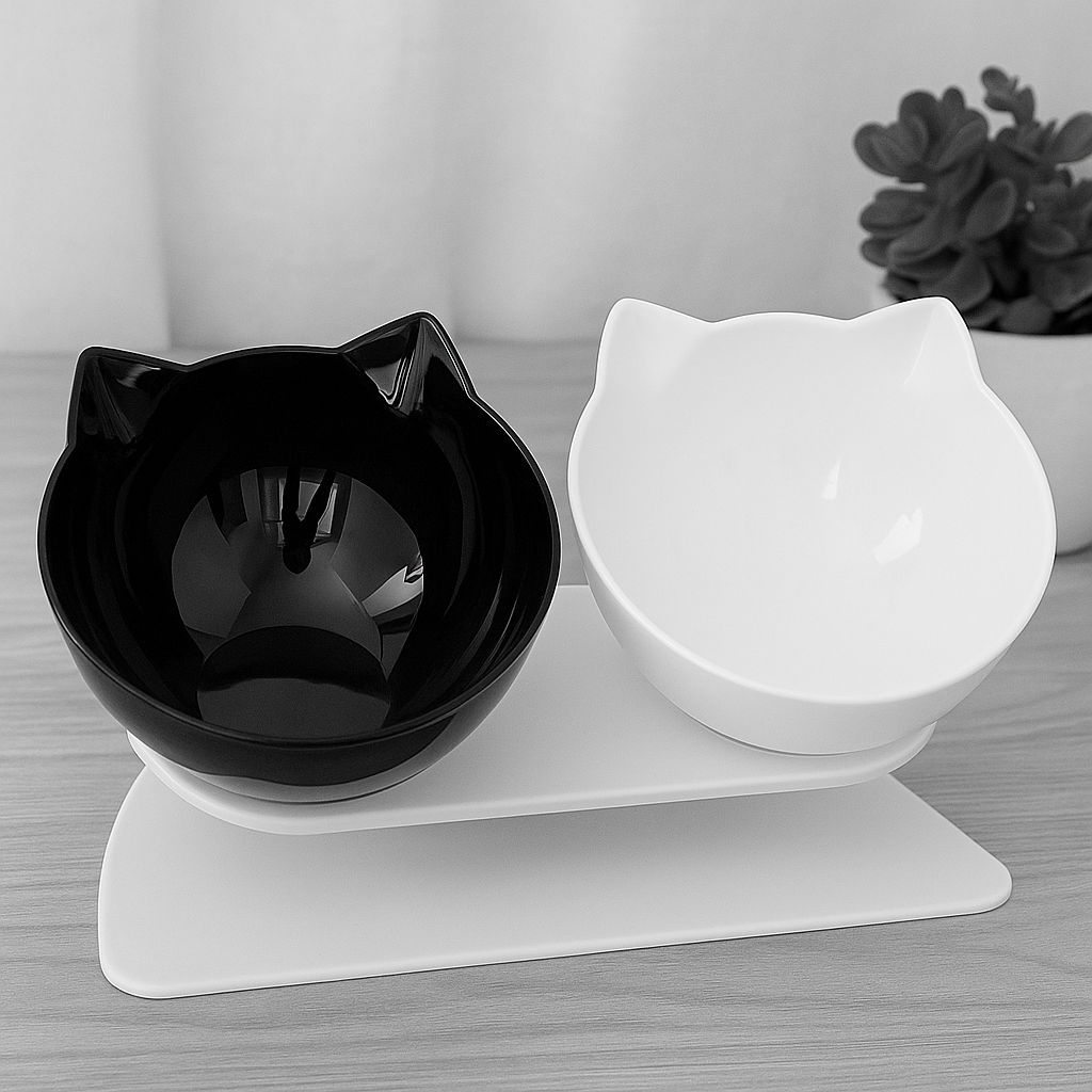 Gamelle Chat Surélevée Double Bol Antidérapant