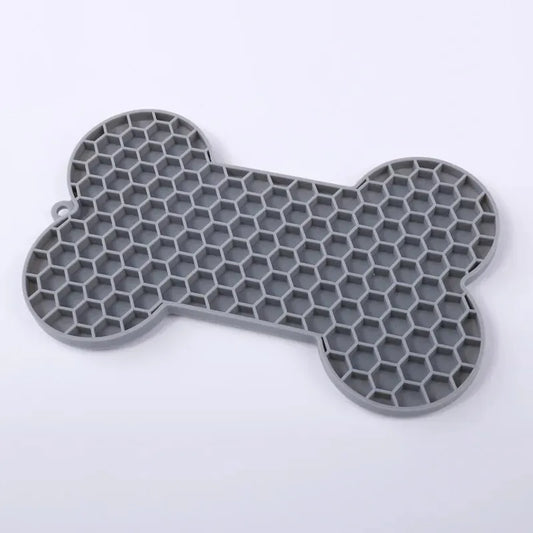 Tapis De Gamelle Chien En Silicone Os Anti-Stress