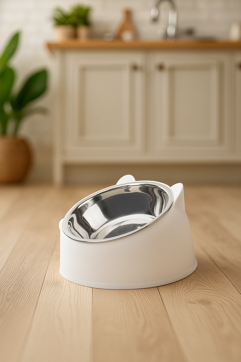 Bol Chat Antidérapante  Gamelle Incliné Inox