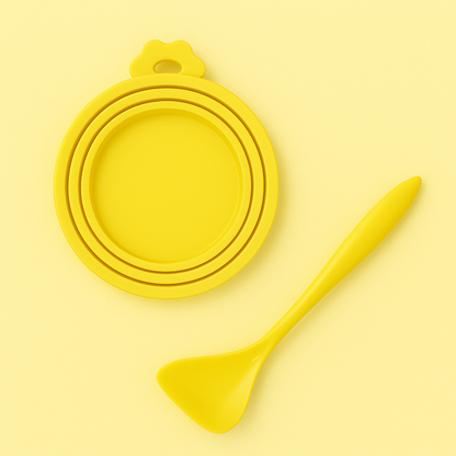Couvercle Rond en Silicone Hermétique – Conservation Boîtes | Chien & Chat