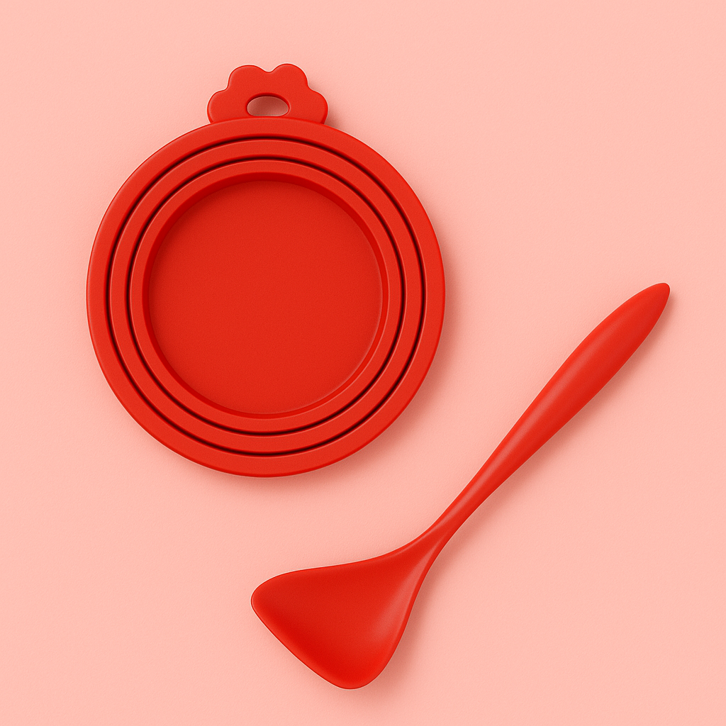 Couvercle Rond en Silicone Hermétique – Conservation Boîtes | Chien & Chat