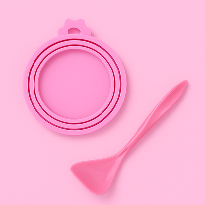 Couvercle Rond en Silicone Hermétique – Conservation Boîtes | Chien & Chat