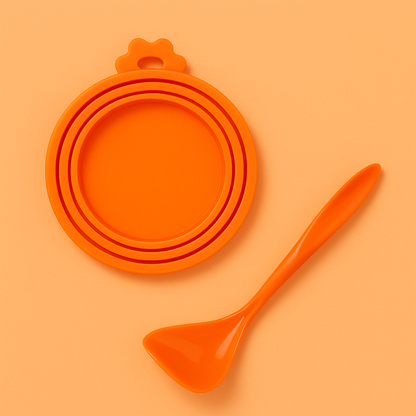 Couvercle Rond en Silicone Hermétique – Conservation Boîtes | Chien & Chat