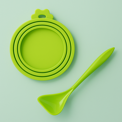 Couvercle Rond en Silicone Hermétique – Conservation Boîtes | Chien & Chat