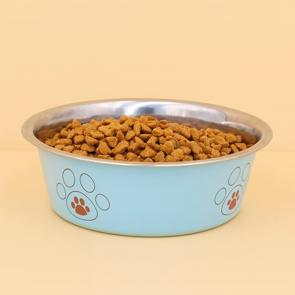 Gamelle Chien Inox – Motif Patte Anti-Renversement