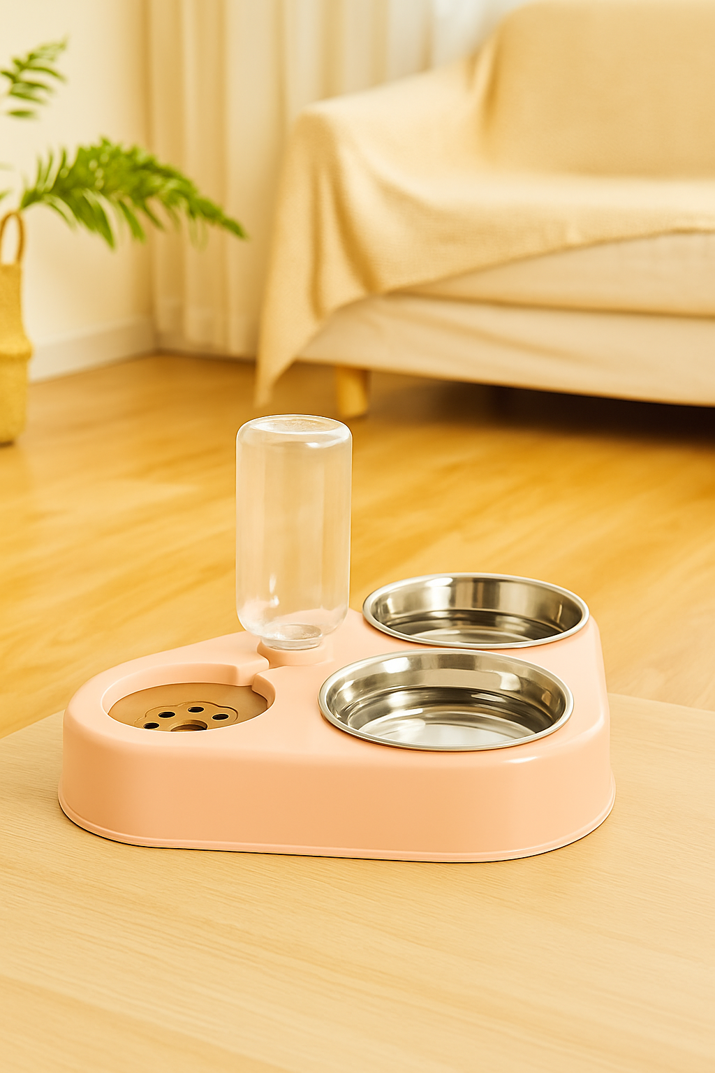 Gamelle Chien Chat Inox Auto-Service Antidérapante