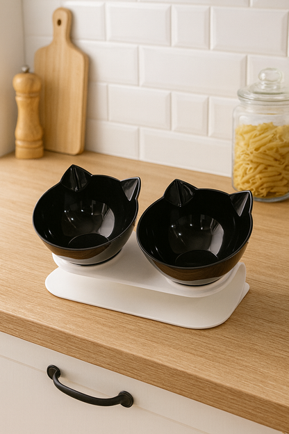 Gamelle Chat Double Eau Et Croquettes