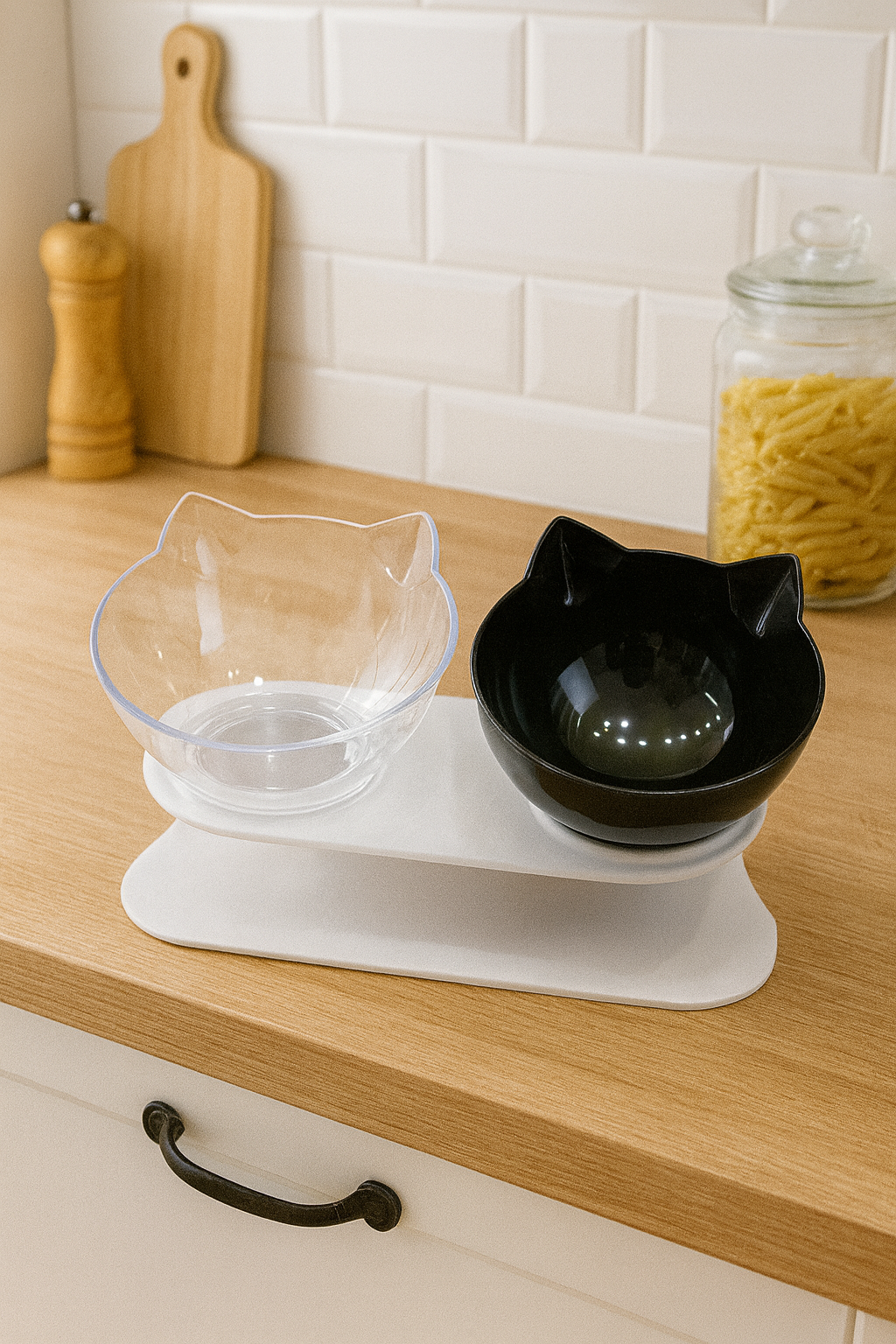 Gamelle Chat Double Eau Et Croquettes