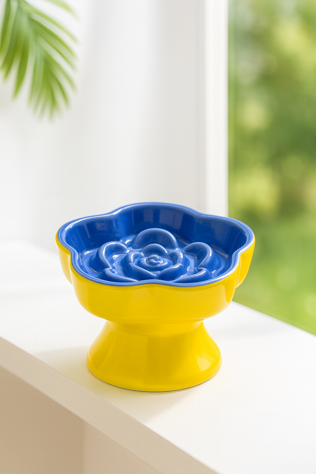 Gamelle Chien Chat Surélevée Céramique Slow Feeder