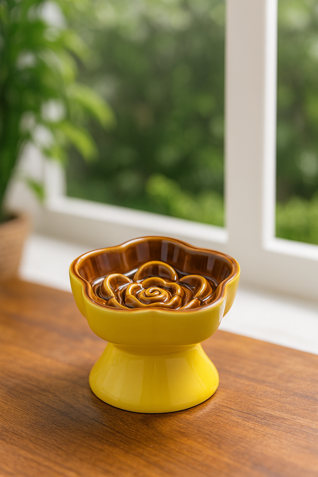 Gamelle Chien Chat Surélevée Céramique Slow Feeder