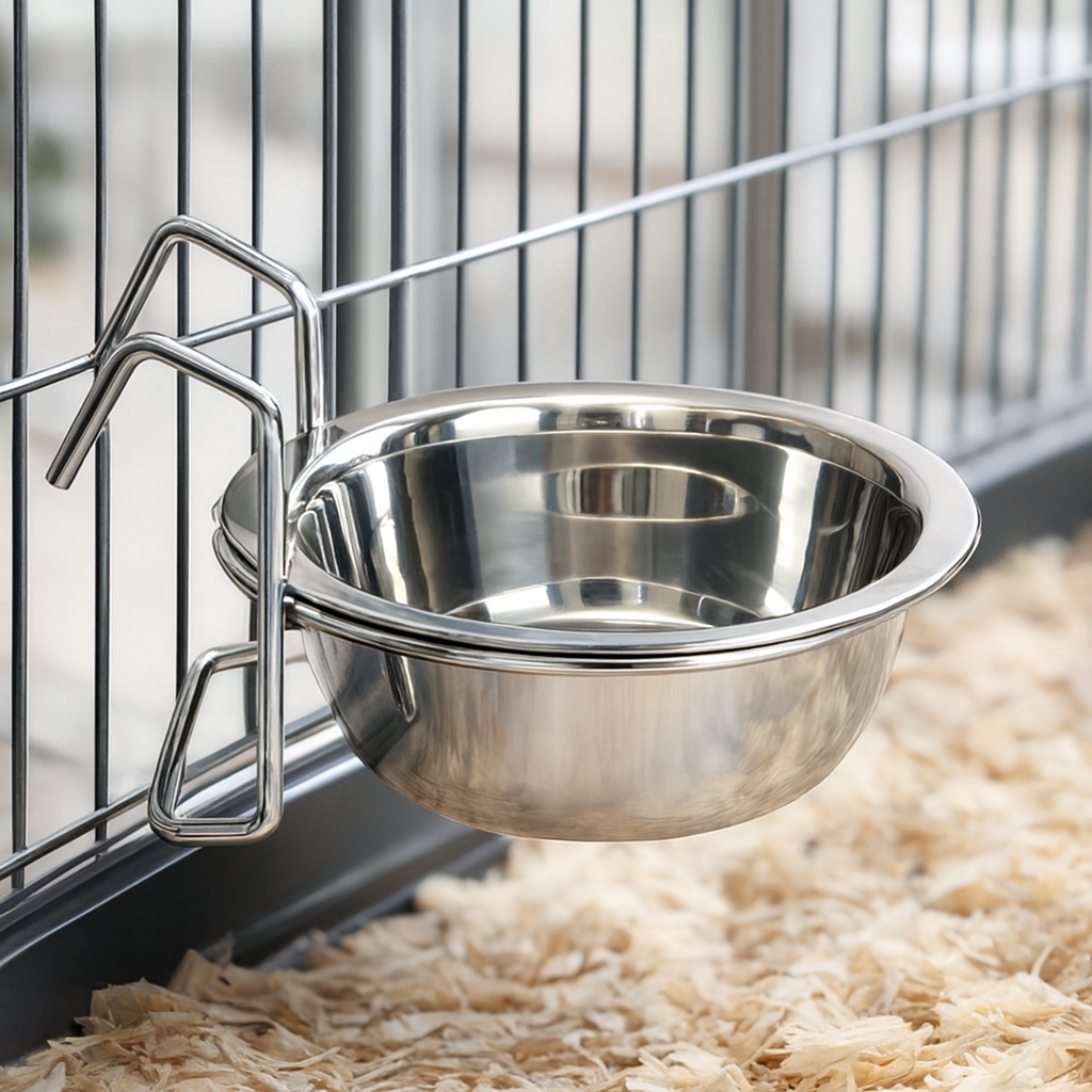 Gamelle Chien Suspendue Inox Avec Crochet