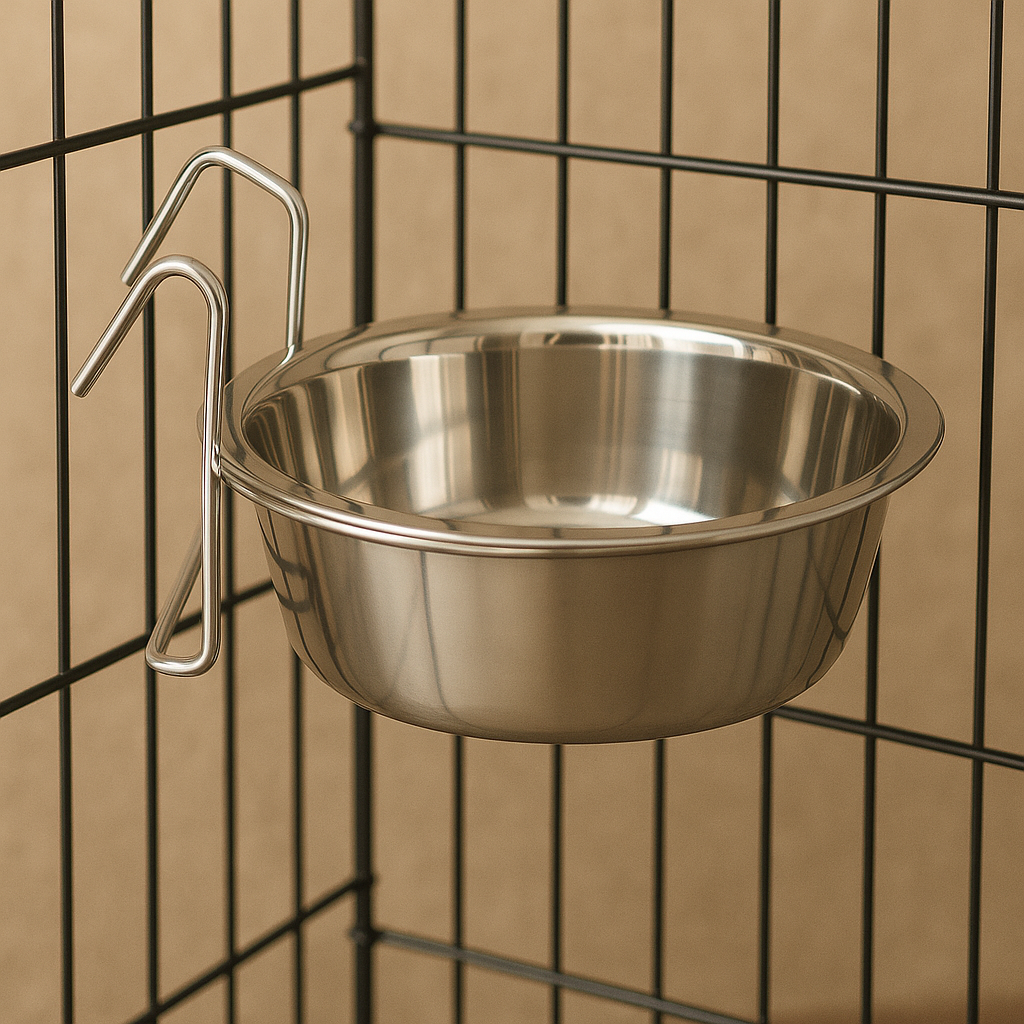 Gamelle Chien Suspendue Inox Avec Crochet