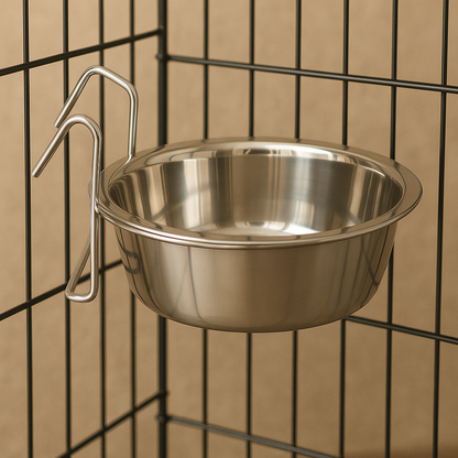 Gamelle Chien Suspendue Inox Avec Crochet