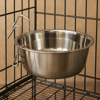 Gamelle Chien Suspendue Inox Avec Crochet