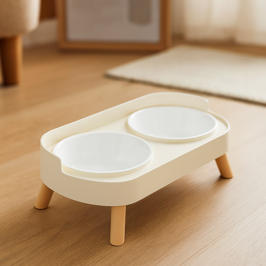 Gamelle Chien Chat Double Bol Inox Colorée