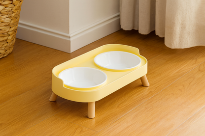 Gamelle Chien Chat Double Bol Inox Colorée