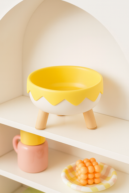 Gamelle Chien Chat Surélevée Motif Glace Cartoon