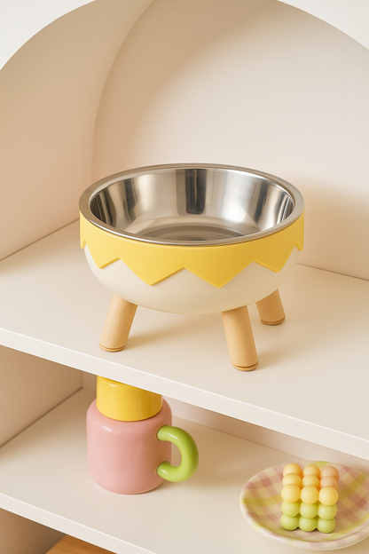 Gamelle Chien Chat Surélevée Motif Glace Cartoon