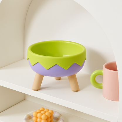 Gamelle Chien Chat Surélevée Motif Glace Cartoon