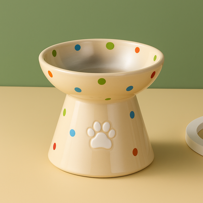 Gamelle Chat Surélevée Eau Et Croquettes