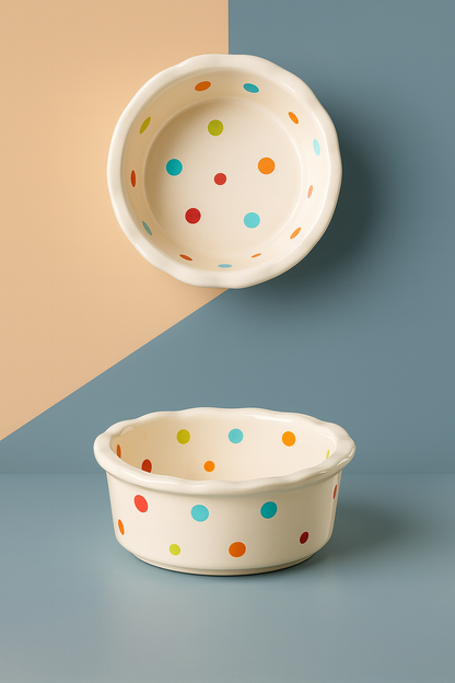 Gamelle Chien Chat Surélevée Double Bol Céramique