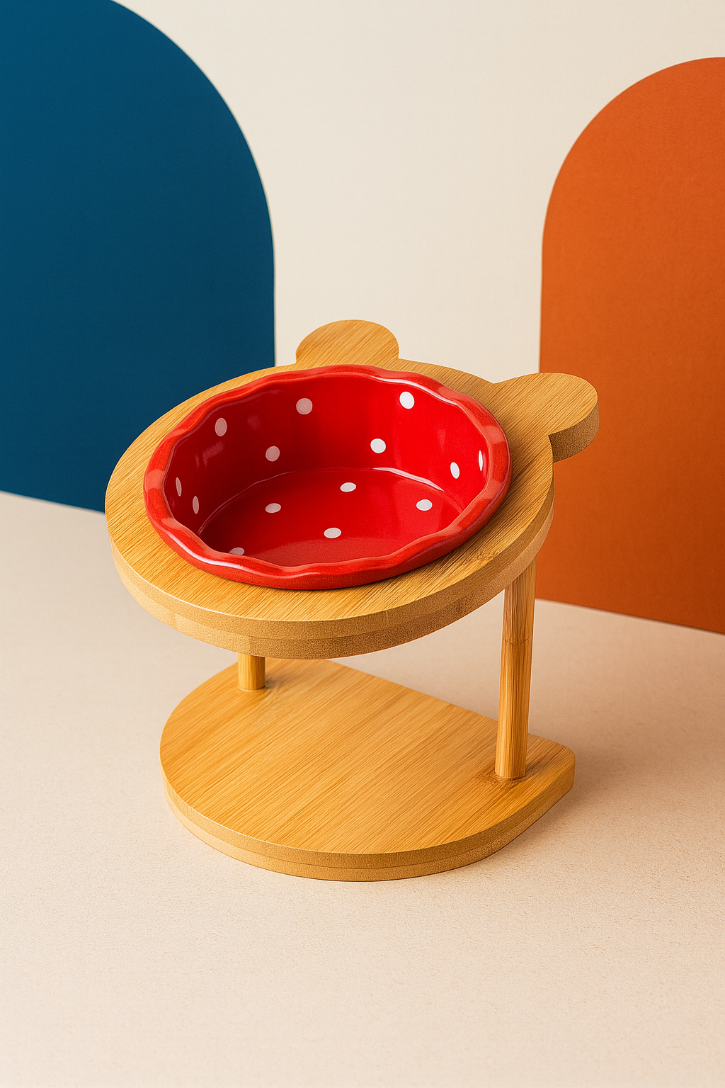 Gamelle Chien Chat Surélevée Double Bol Céramique