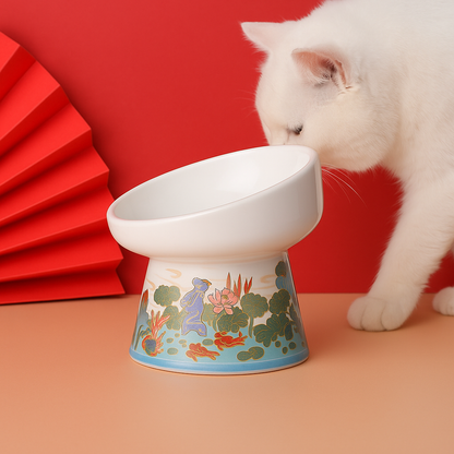 Gamelle Chien Chat Surélevée Élégante Petits Gabarits