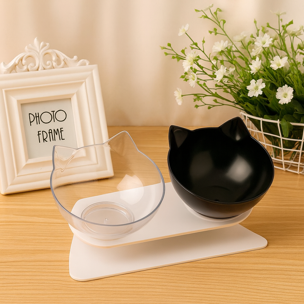 Gamelle Chat Surélevée Double Bol Antidérapant