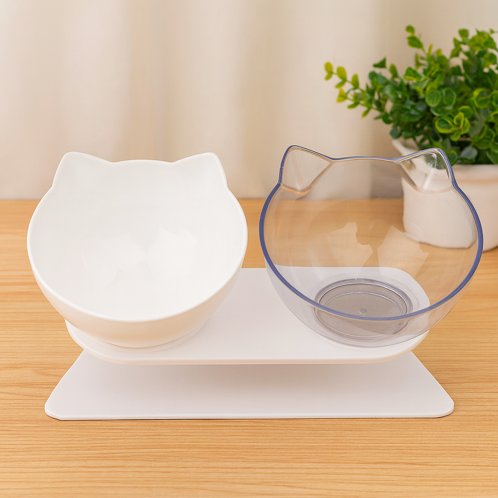 Gamelle Chat Surélevée Double Bol Antidérapant