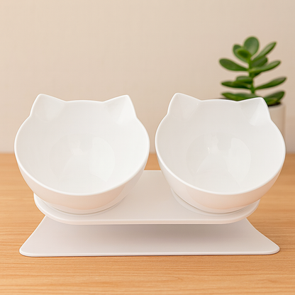 Gamelle Chat Surélevée Double Bol Antidérapant