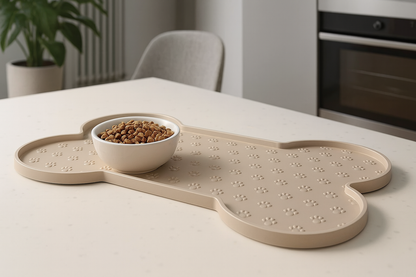 Tapis De Gamelle Chien Silicone Épais Antidérapant