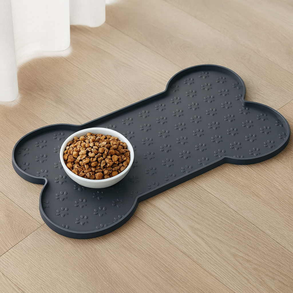 Tapis De Gamelle Chien Silicone Épais Antidérapant