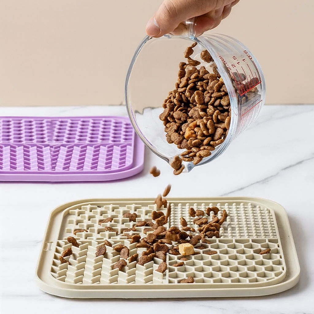 Tapis De Léchage Chien Chat Silicone Anti-Stress