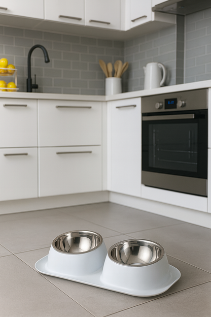 Gamelle Chien Chat Double Bol Inox