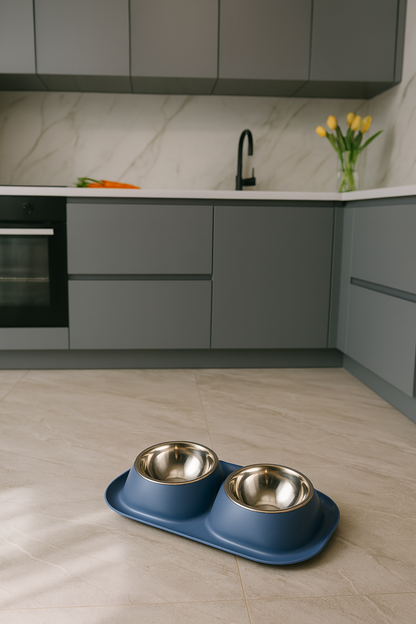 Gamelle Chien Chat Double Bol Inox