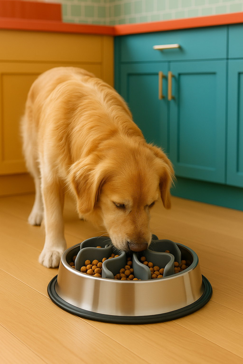 Gamelle Anti Glouton Chien et Chat– Pour Digestion Saine Et Lente