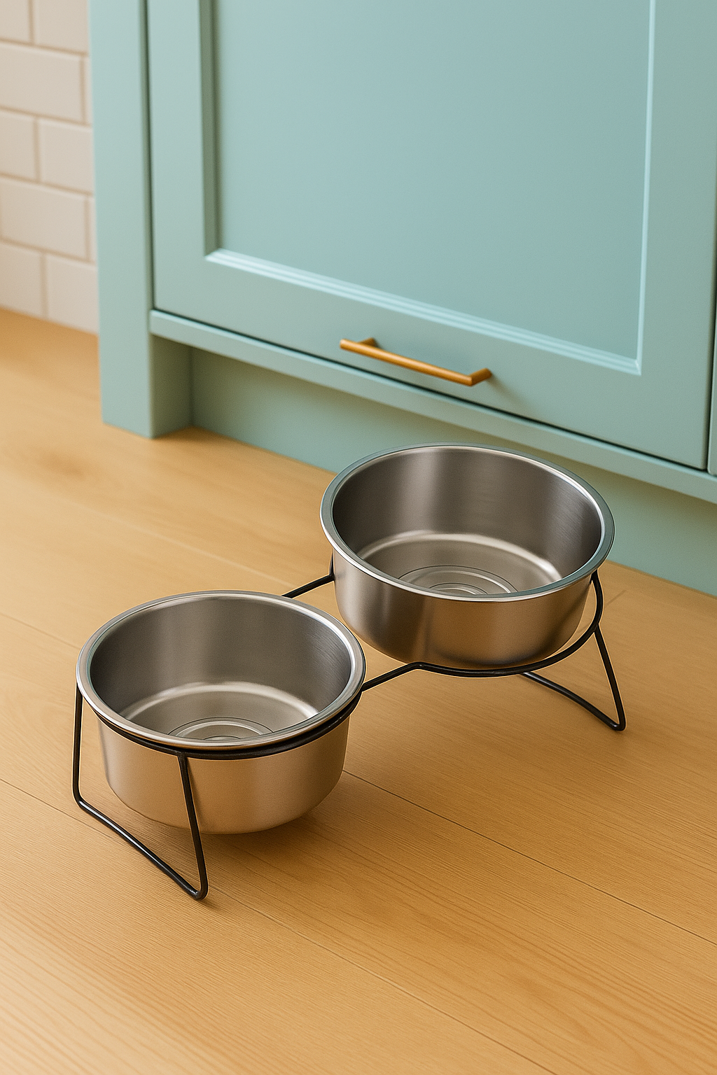 Gamelle Chien – Bol Inox Lent Avec Support Surélevé