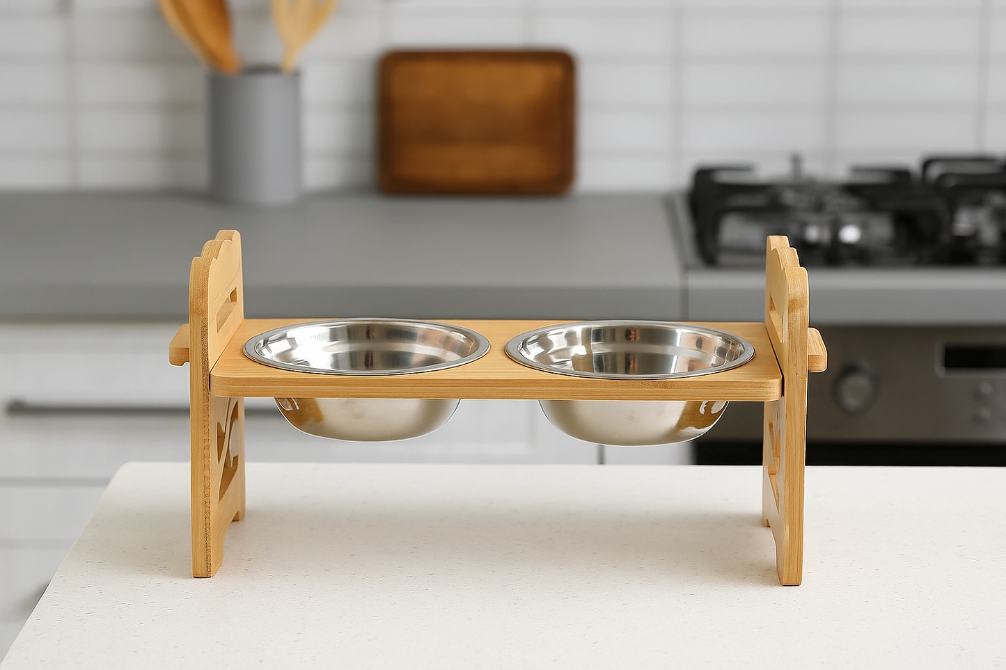 Gamelle Surélevée Chien etCchat – Bol Réglable Incliné