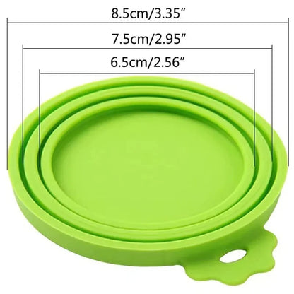 Couvercle Rond en Silicone Hermétique – Conservation Boîtes | Chien & Chat