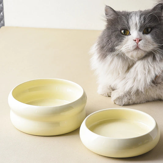 Gamelle Chiot Et Chat Bambou Et Céramique