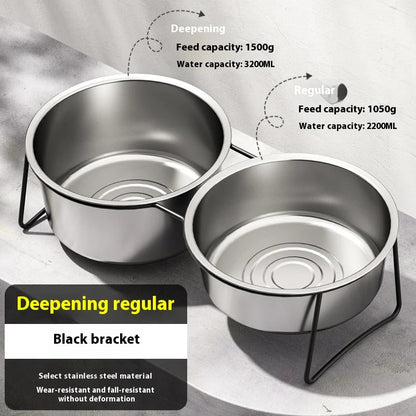 Gamelle Chien Inox Anti-Glouton Surélevée