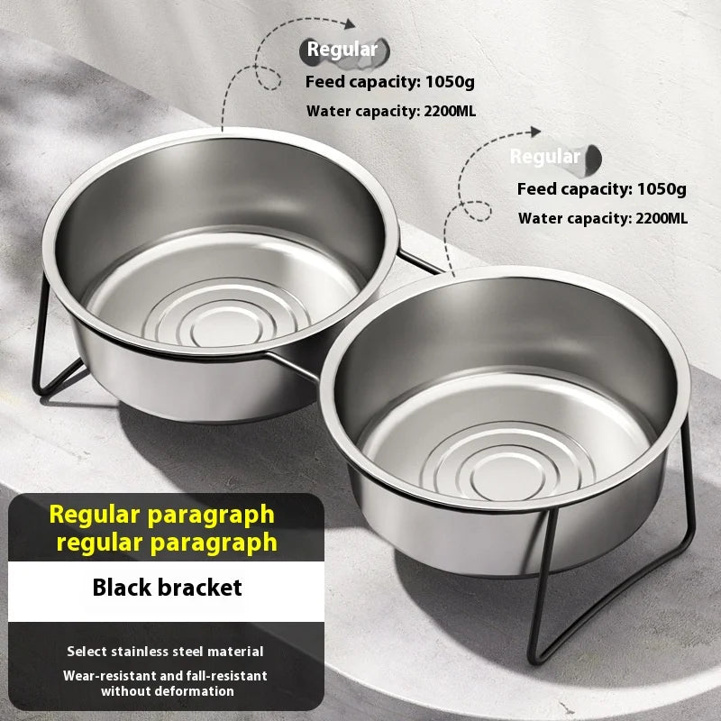 Gamelle Chien Inox Anti-Glouton Surélevée