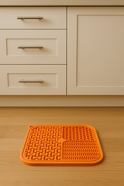 Tapis De Gamelle Chien Chat – Léchage Anti-Anxiété
