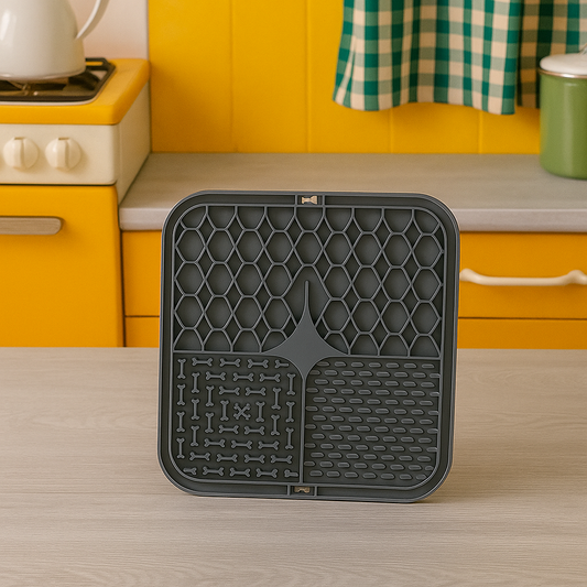 Tapis De Gamelle Chien Chat – Léchage Silicone Anti-Stress