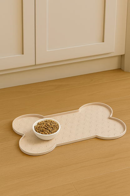 Tapis De Gamelle Chien – Silicone Épais Antidérapant